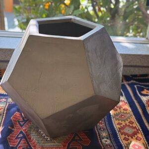 Geometric Concrete Vase Planter– Modern Minimalist Décor